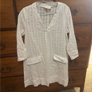 Tuckernuck / Pomander Place White V-Neck coverup